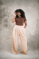 TAILORED WIDE-LEG TROUSERS