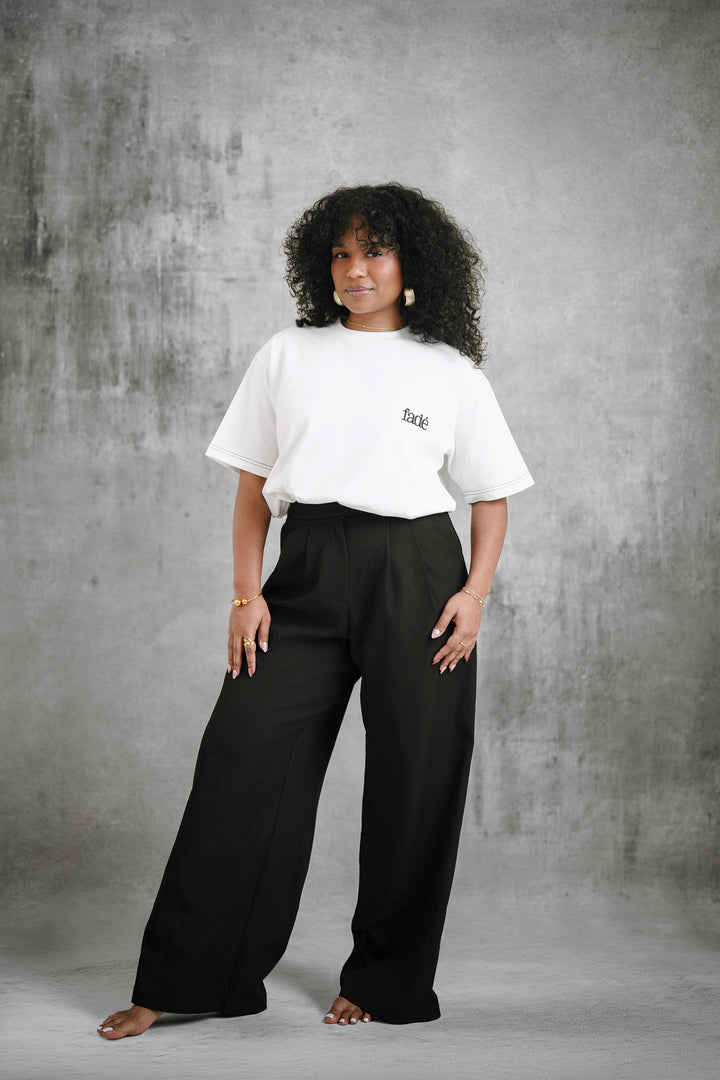 Tailored Wide-Leg Trousers