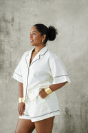 Linen Shorts - Off White