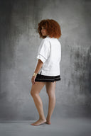 BOXY SHORT-SLEEVED LINEN SHIRT